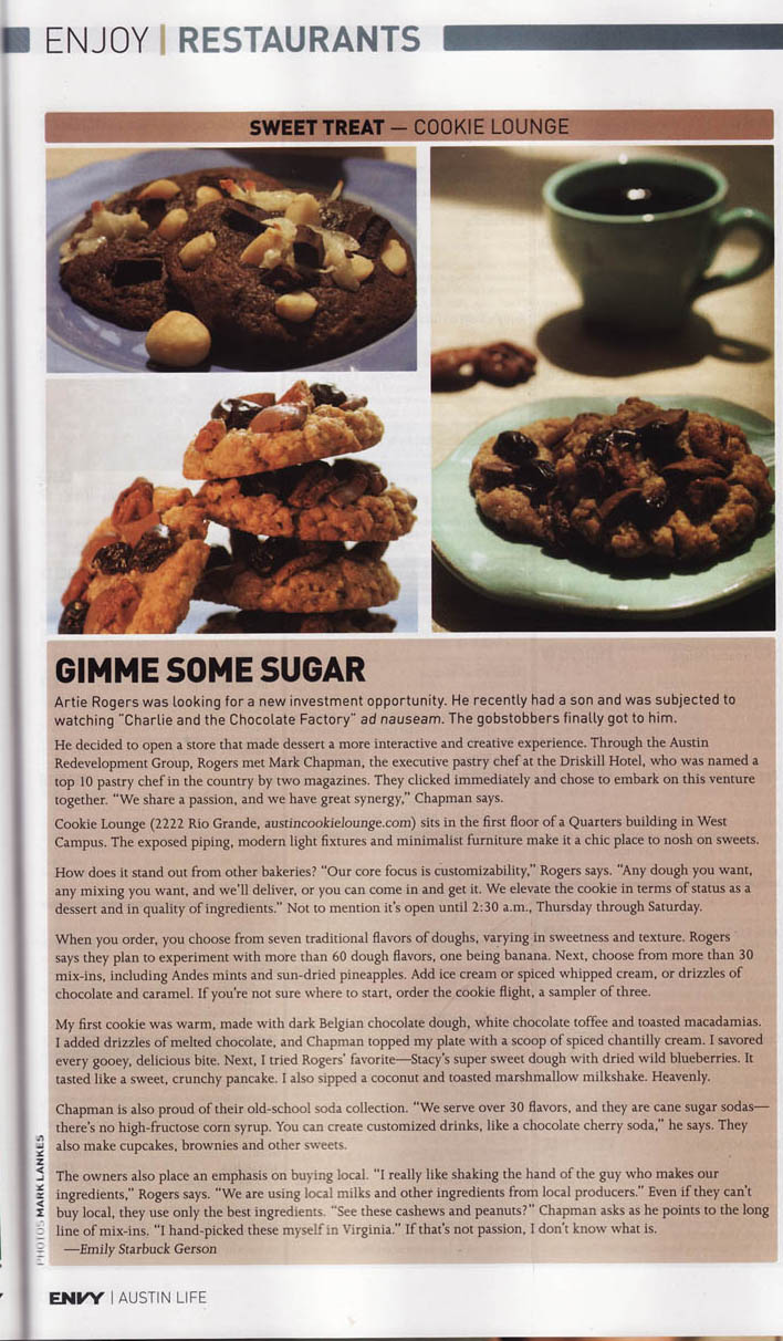 ENVY Magazine: Cookie Lounge review