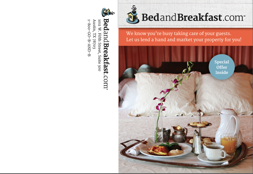 BedandBreakfast.com innkeeper postcard front